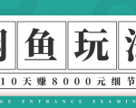 龟课·闲鱼项目玩法实战班第12期，操作10天左右利润有8000元细节玩法-瀚海资源库