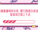 抖音直播间风火轮，暴力微信引流技术，低成本日加上千法-瀚海资源库