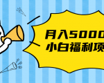 搏金汇小白福利网赚项目,长久稳定月入5000-瀚海资源库