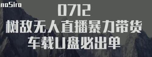 树敌‮习研‬社抖音无人直播暴力带货车载U盘必出单，单号单日产出300纯利润-瀚海资源库