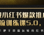 小红书爆款推广引流训练课5.0，手把手带你玩转小红书（17节实操视频+话术）-瀚海资源库