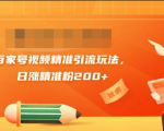 黄岛主引流课：百家号视频精准引流玩法，日涨精准粉200+-瀚海资源库
