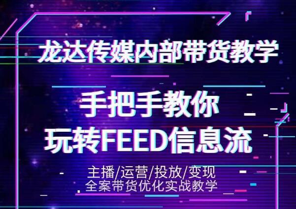 龙达传媒内部抖音带货密训营：手把手教你玩转抖音FEED信息流，让你销量暴增-瀚海资源库