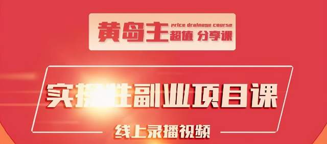 黄岛主实操性小红书副业项目，教你快速起号并出号，万粉单价1000左右-瀚海资源库
