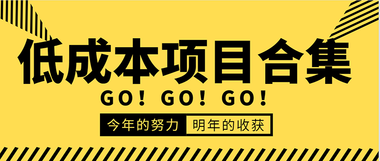 低成本零成本项目合集：赚钱快的慢的、暴利的，线上线下的，价值万元资料-瀚海资源库