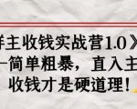 《群主收钱实战营1.0》——简单粗暴，直入主题，收钱才是硬道理-瀚海资源库