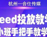 合仕传媒Feed投放教学,手把手教学,开车烧钱必须自己会-瀚海资源库