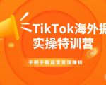 TikTok海外掘金实操特训营：手把手教运营变现赚钱-瀚海资源库