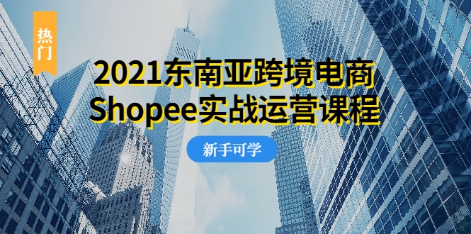 2021东南亚跨境电商Shopee实战运营课程，0基础、0经验、0投资的副业项目-瀚海资源库
