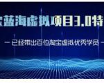 黄岛主·淘宝蓝海虚拟项目3.0，小白宝妈零基础的都可以做到月入过万-瀚海资源库