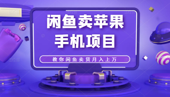 闲鱼卖苹果手机项目，教你闲鱼卖货月入上万-瀚海资源库