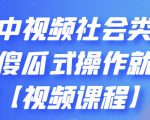 抖音中视频社会类玩法,傻瓜式操作就能赚钱【视频课程】-瀚海资源库