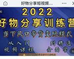 萌飞好物·2022抖音好物分享训练营，当下风口带货变现模式，从入门到精通-瀚海资源库
