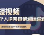 抖音短视频个人ip内容策划实操课,真正做到普通人也能实行落地-瀚海资源库