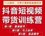 李鲆·抖短音视频带货练训营第五期,手把教手你短视带频货,听照话做,保证出单-瀚海资源库