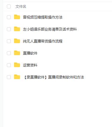 左小姐-直播带货俱乐部十三行、无人直播，全套教程附：工具、文档、话术资料-瀚海资源库