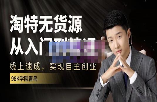 98k学院的淘特无货源线上速成课，从入门到精通，让你最小投入，最高回报-瀚海资源库
