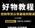 小猛好物分享专业实操课,短视频带货从零基础到精通,详细讲解+实操案-瀚海资源库