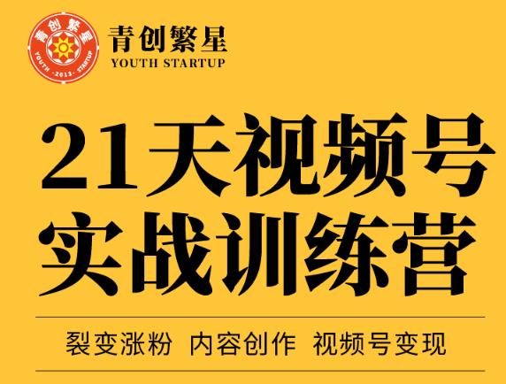 张萌21天视频号实战训练营，裂变涨粉、内容创作、视频号变现 价值298元-瀚海资源库