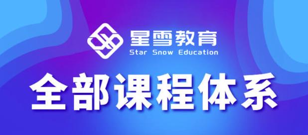 星雪教育淘系高级班，更全的运营提升方案，零基础由浅入深，店铺最新玩法-瀚海资源库