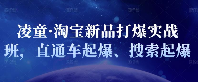 凌童·淘宝新品打爆实战班，直通车起爆、搜索起爆-瀚海资源库