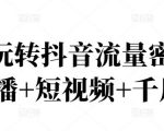 2022玩转抖音流量密码，(直播+短视频+千川)-瀚海资源库