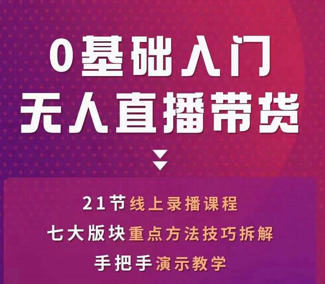 网红叫兽-抖音无人直播带货，一个人就可以搞定的直播带货实战课-瀚海资源库
