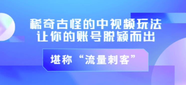 不讲李·稀奇古怪的冷门中视频冷门玩法，让你的账号脱颖而出，成为流量刺客！（图文+视频）-瀚海资源库
