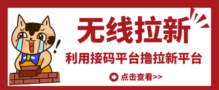 最新接码无限拉新项目，利用接码平台赚拉新平台差价，轻松日赚500+-瀚海资源库