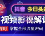 嚴如意·中视频影视解说—掌握流量密码，自媒体运营创收，批量运营账号-瀚海资源库