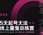 大播·五天起号魔鬼训练营，告别光学不练，逼自己上车，成败与否，5天拿到结果-瀚海资源库