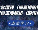京东撸货全套课程（惊喜拼购），京东撸货项目深度解析（附软件）-瀚海资源库
