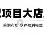 虚拟项目月入几万大店玩法分享,多店操作利润倍增(快速起店盈利)-瀚海资源库