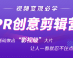 抖音赚钱必学的PR创意剪辑：零基础做出“影视级”大片，让人一看就忍不住为你点赞！-瀚海资源库