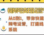 视频号变现运营，视频号+社群+直播，铁三角打通视频号变现系统-瀚海资源库