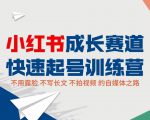 小红书成长赛道快速起号训练营，不露脸不写长文不拍视频，0粉丝冷启动变现之路-瀚海资源库