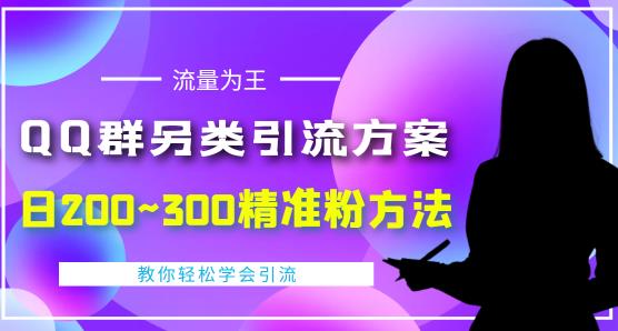 价值888的QQ群另类引流方案，半自动操作日200~300精准粉方法【视频教程】-瀚海资源库