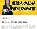 保险人小红书获客成交训练营，0基础高效玩转小红书，可复制的获客成交之路-瀚海资源库