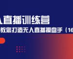 无人直播训练营:手把手教您打造无人直播操盘手(16节课时)-瀚海资源库