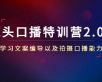 镜头口播特训营2.0版,学习文案编导以及拍摄口播能力(50节课时)-瀚海资源库