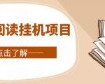 全自动阅读挂机项目，号称单窗10r，全套脚本+教程，小白上手简单-瀚海资源库