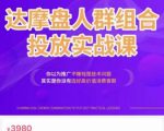 阿呆电商·达摩盘人群组合投放实战课,你以为推广不赚钱是技术问题,其实是你没有选好高价值消费客群-瀚海资源库