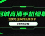 同城高清手机绿幕，直播间现实与虚拟的混搭技术，老板商家必看！-瀚海资源库