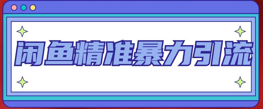 闲鱼精准暴力引流全系列课程，每天被动精准引流100+粉丝-瀚海资源库