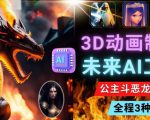利用未来Ai工具LeiaPix,静态图转换3D动画,Lexica和Chat GPT制作精彩视频-瀚海资源库