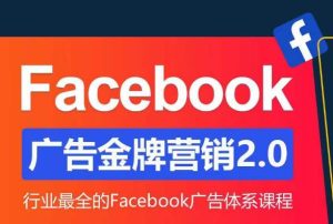 Facebook广告营销体系化教程,Facebook广告金牌营销2.0,行业最全的Facebook广告体系课程-瀚海资源库