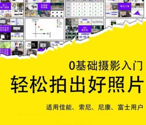 0基础摄影入门，轻松拍出好照片（适用佳能、索尼、尼康、富士用户）-瀚海资源库