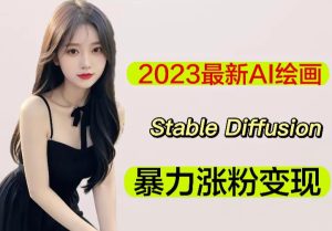 2023最新AI绘画Stable Diffusion,原创不用愁日赚1000+【软件+教程】-瀚海资源库
