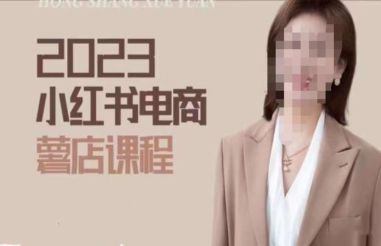 2023小红书电商课，新手小白从0~1玩转小红书薯店电商-瀚海资源库