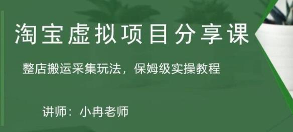 淘宝虚拟整店搬运采集玩法分享课：整店搬运采集玩法，保姆级实操教程-瀚海资源库